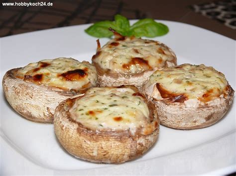 Gefüllte Champignons
