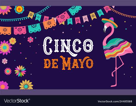 Cinco De Mayo Mexican Fiesta Banner And Poster Vector Image