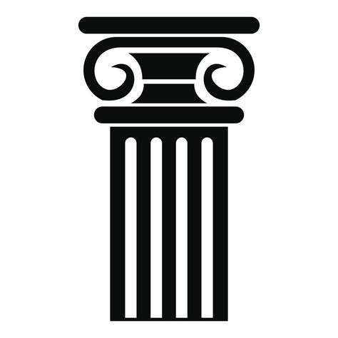 Greek Column Icon Simple Style 14449862 Vector Art At Vecteezy
