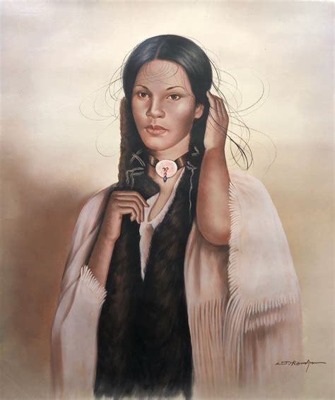 Jacinto Placencio Roman 1903 1989 Oil Painting Native American