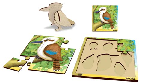 Kookaburra Playplus Wooden Jigsaw Puzzles And Toys For Kids