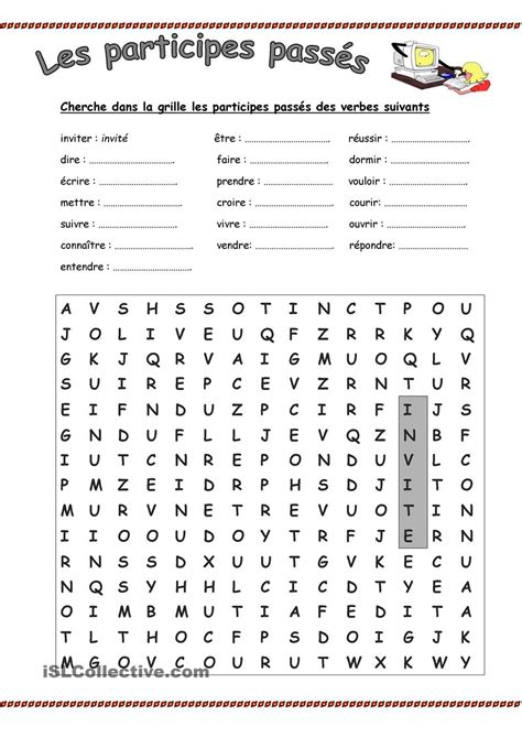 Check spelling or type a new query. grille participes passés | Participe passé, Exercices fle, Ressources pour enseignants