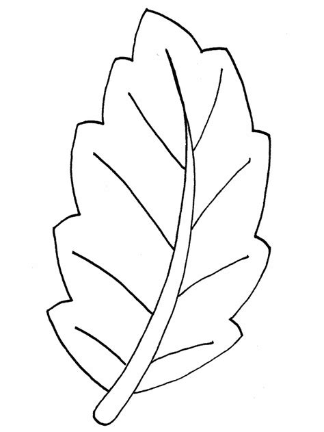 e tree leaf Colouring Pages