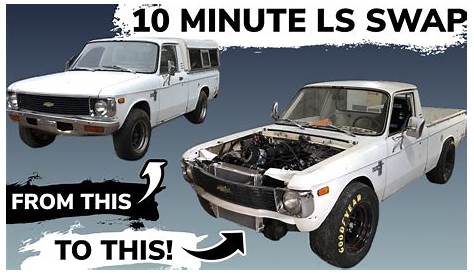 LS Swapping a Chevy LUV in 10 Minutes! (NASTY LUV Build) - YouTube