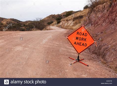 Road Work Ahead Sign Usa Stock Photos And Road Work Ahead Sign Usa Stock