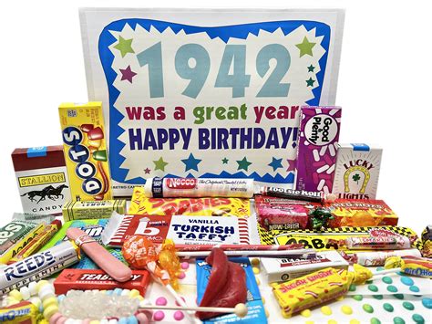 Buy Retro Candy Yum ~ 1942 81st Birthday T Box Of Nostalgic Candy