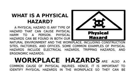 What Is A Physical Hazard What Is A Physical Hazard A Physical