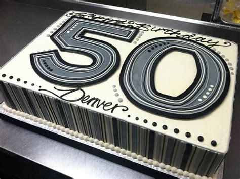 50th Birthday Sheet Cake White Flower Cake Shoppe Birthday Sheet