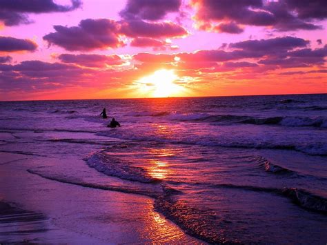 Beautiful Red Sunset Beach Wallpapers 4k Hd Beautiful Red Sunset