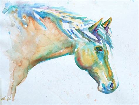 Vicki Wood Jd Horse Watercolor Painting Watercolor Horse Painting