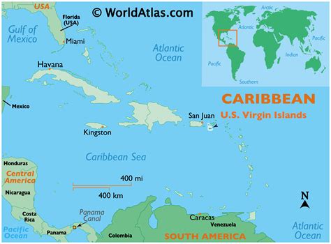Us Virgin Islands Maps Including Outline And Topographical Maps
