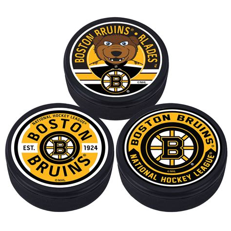 Boston Bruins 3 Puck Pack