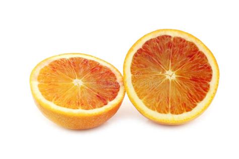 Two Fresh Blood Orange Halves Stock Photo Image Of Fresh Healthy