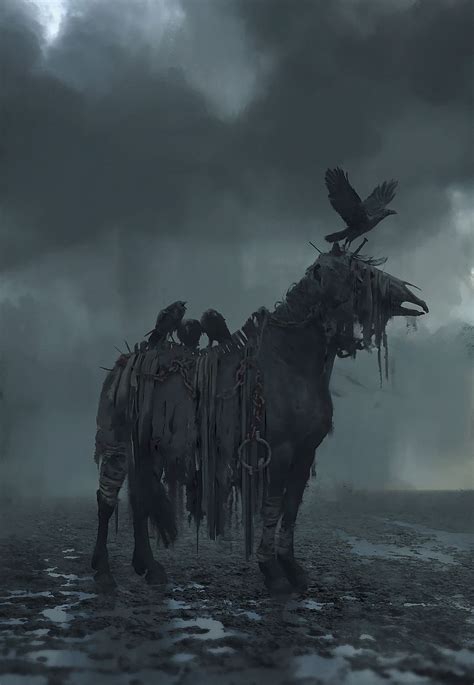 Dead Horse By Rostyslav Zagornov Dark Fantasy Art Horses Fantasy Horses