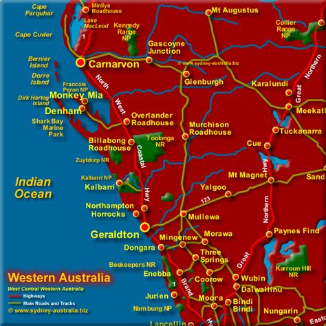 Central West Coast Wa Map