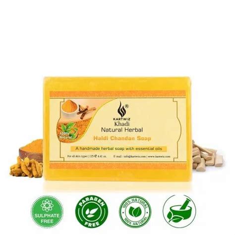Turmeric Kartwiz Haldi Chandan Soap Packaging Type Packet Packaging