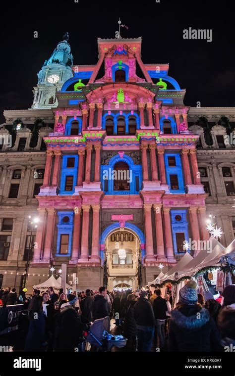 Deck The Hall Light Show At City Hall Holiday Lights In Philadelphia