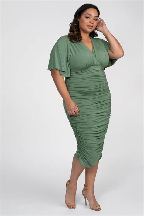 13luxury Sage Green Plus Size Dresses Olhoma