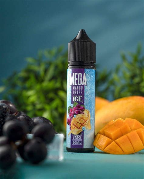 Mega Mango Grape Ice Freebase 60ml De Vapours Area