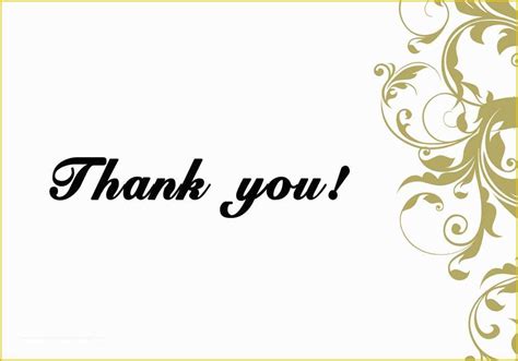 Thank You Template Free Of 6 Thank You Card Templates Excel Pdf Formats