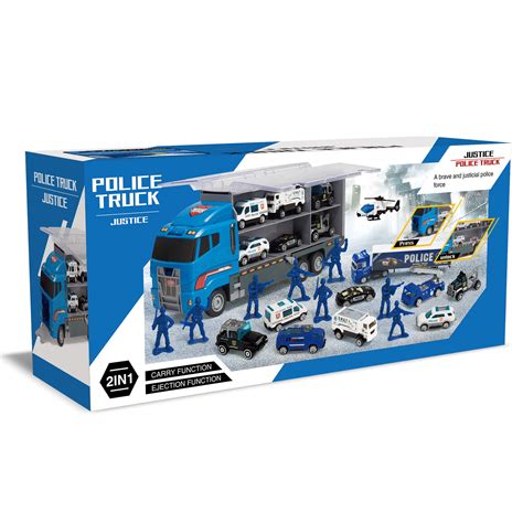 Buy Joyin 19 In 1 Die Cast Police Toy Truck With Little Police Figures
