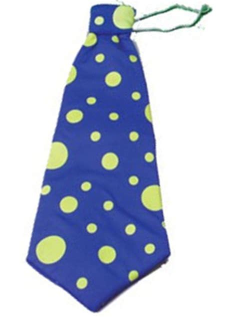Jumbo Blue Polka Dot Clown Tie