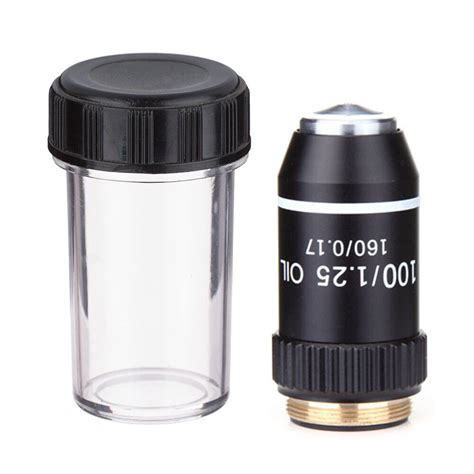 Biological Microscope Achromatic Objective Lens 4x 10x 20x 40x 60x 100x