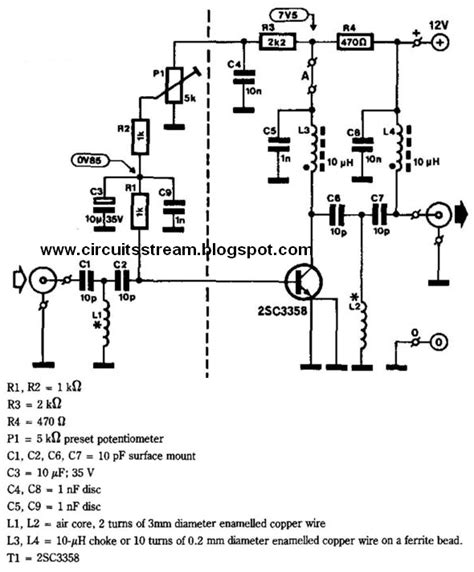 Simple Uhf Tv Line Amplifier Circuit Diagram Electronic