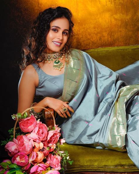 Rhea Sharma Beautiful Designer Silk Saree Blouse Saree Blouse Sari