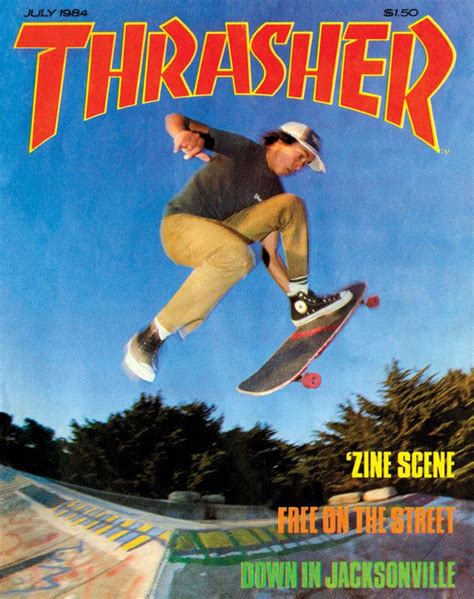 Thrasher Skateboard Magazine July 1984 Picture Collage Wall