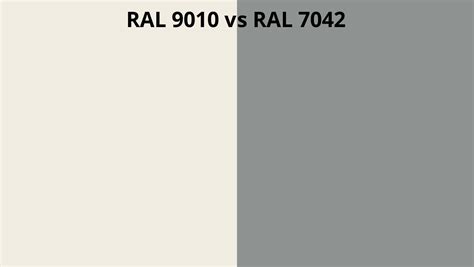 RAL 9010 Vs 7042 RAL Colour Chart UK