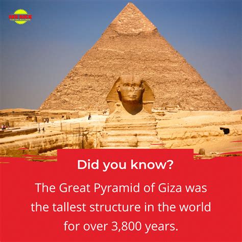 Did You Know This Amazing Fact About The Great Pyramid Of Giza Pyramid Facts Giza Great