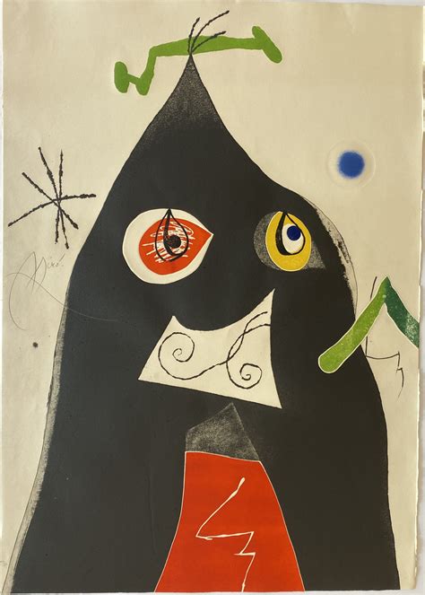 Joan Miró Quatre Colors Aparien El Mon I 1975 Denis Bloch Fine Art