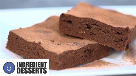 Chocolate and water are two extreme ingredients. The One Pot Chef Show: Easy Chocolate Brownies | 5 Ingredient Desserts