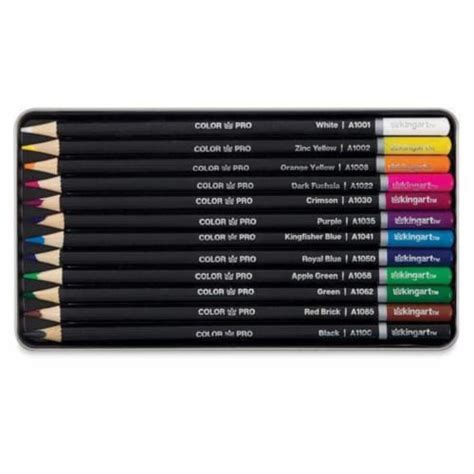 Kingart Pro 12 Count Colored Pencil Set 300 12 1 Unit Metro Market