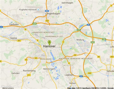 Almanya haritası üzerinde veri görüntüleme. Hannover Almanya Harita. Hannover Almanya'nın Haritası