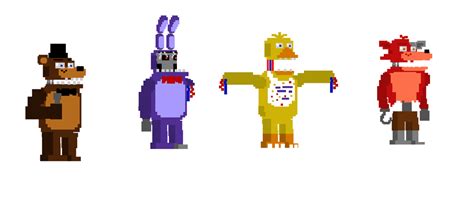 Withered Fnaf 4 Minigame Sprites By Coletherobot On Deviantart