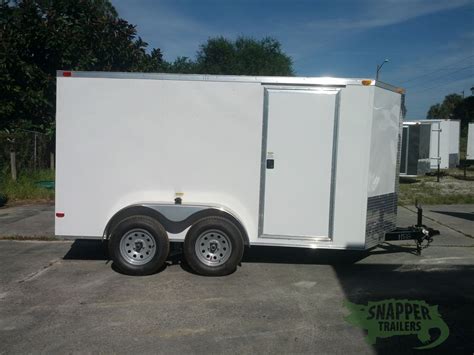 X Ta Trailer White Ramp Side Door Snapper Trailers