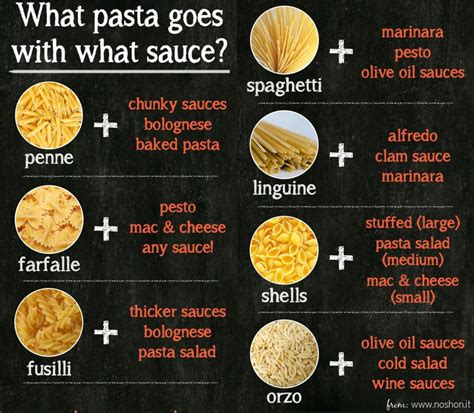 What Pasta Goes With What Sauce? | Types of pasta sauce, Pasta types ...