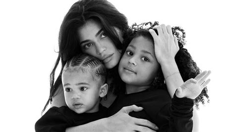 Kylie Jenner Cuddles Daughter Stormi And Son Aire In Sweet New Portrait