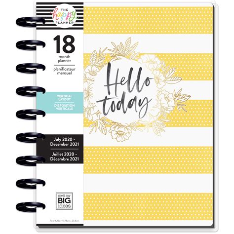 The Happy Planner® Classic Dated 18 Month Planner July 2020 December