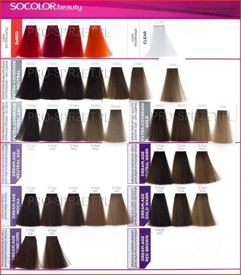 Matrix Hair Socolor Color Chart