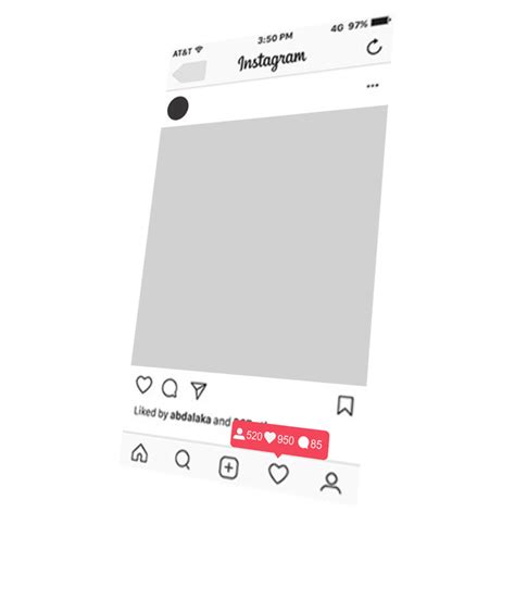 Template Grid Instagram Png Overlay Lines Squared Aesthetic Edit Cool