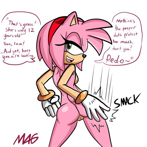 Rule 34 Amy Rose Anthro Ass Dialogue Eyelashes Female Female Only