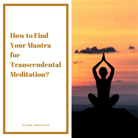 How To Find Your Mantra For Transcendental Meditation Prokensho