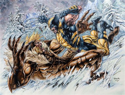 Wolverine Vs Sabretooth By Stephen Segovia Wolverine