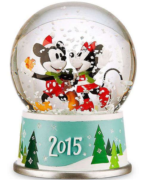 Disney Mickey Mouse 2015 Mickey Mouse Minnie Mouse Snowglobe Exclusive