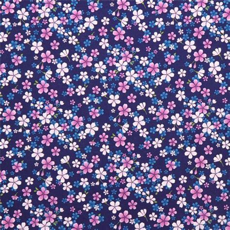 Vector illustration abstract realistic pink and purple powder paint with shine glitter glow on white background. navy blue Asia fabric with purple and pink cherry blossom ...