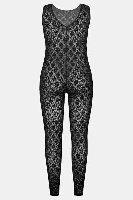 open back sheer floral lace body stocking bodies lingerie
