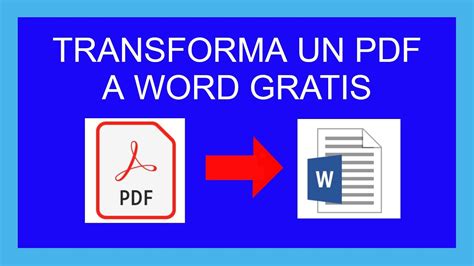 Convertir Un Documento Pdf A Word Gratis Printable Templates Free